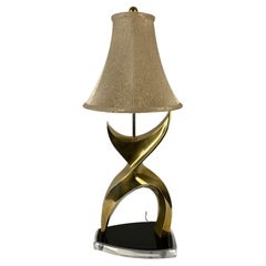 Jean Arp Sculpted Lamp or Philippe Jean for Laurel Brutalist Style Table Lamp