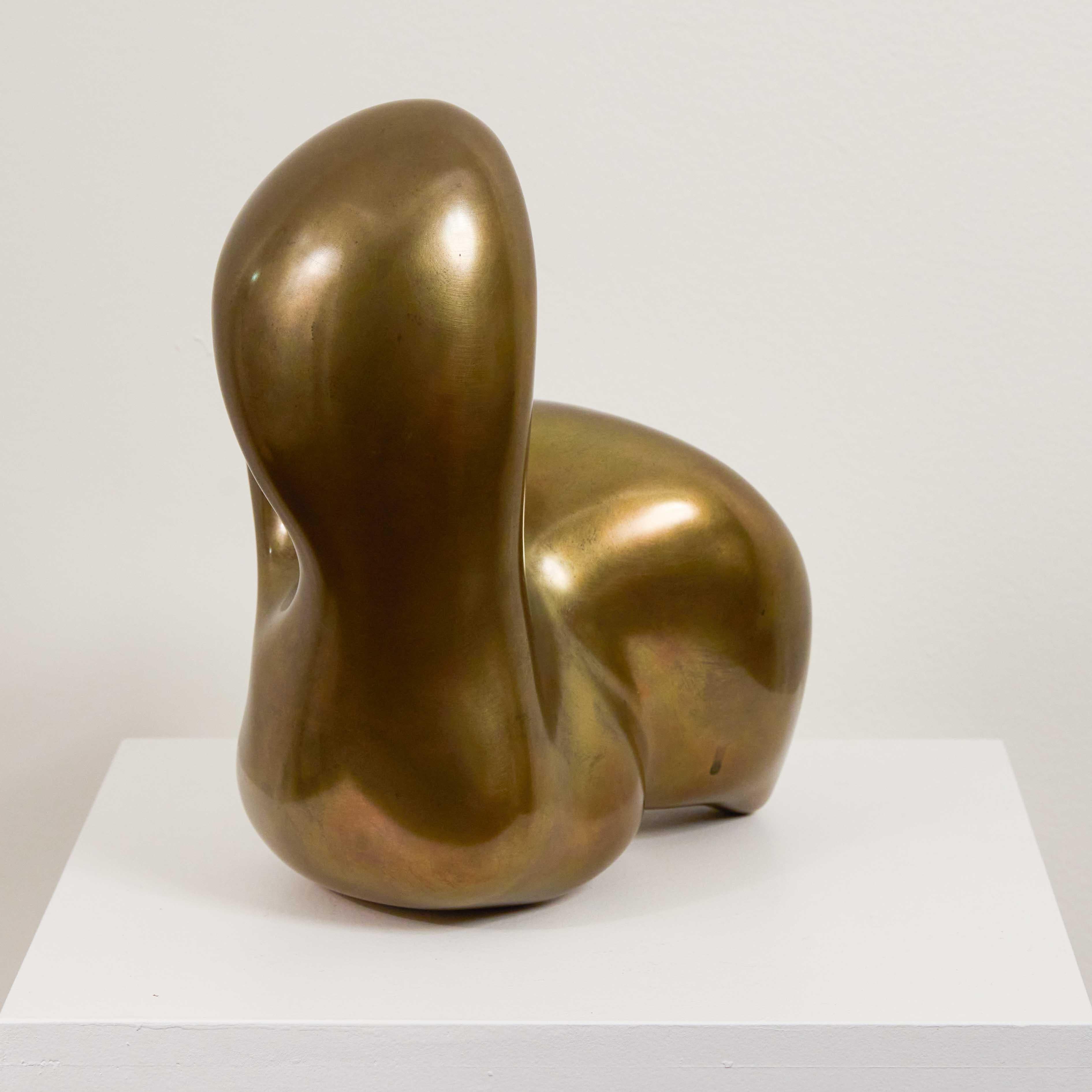 Chateau des Oiseaux - Gold Abstract Sculpture by Jean Arp