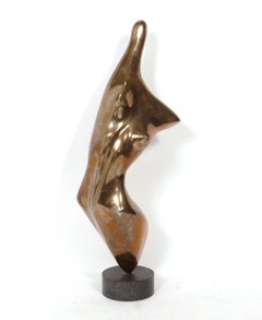 Jean Arp Style Tall Nude Female Bronze