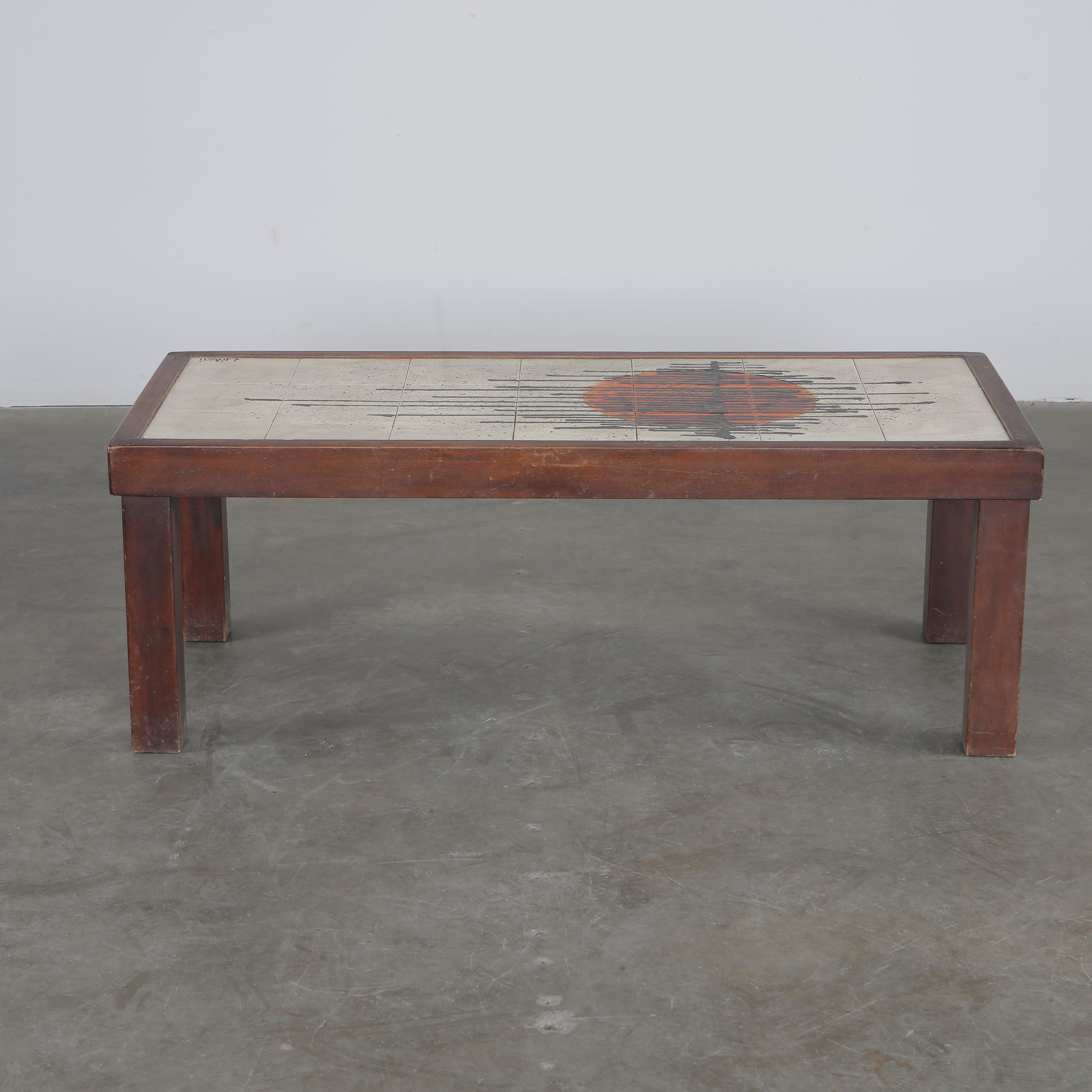 Jean Asti, Mesa de centro de cerámica, Francia, años 60 en venta 3