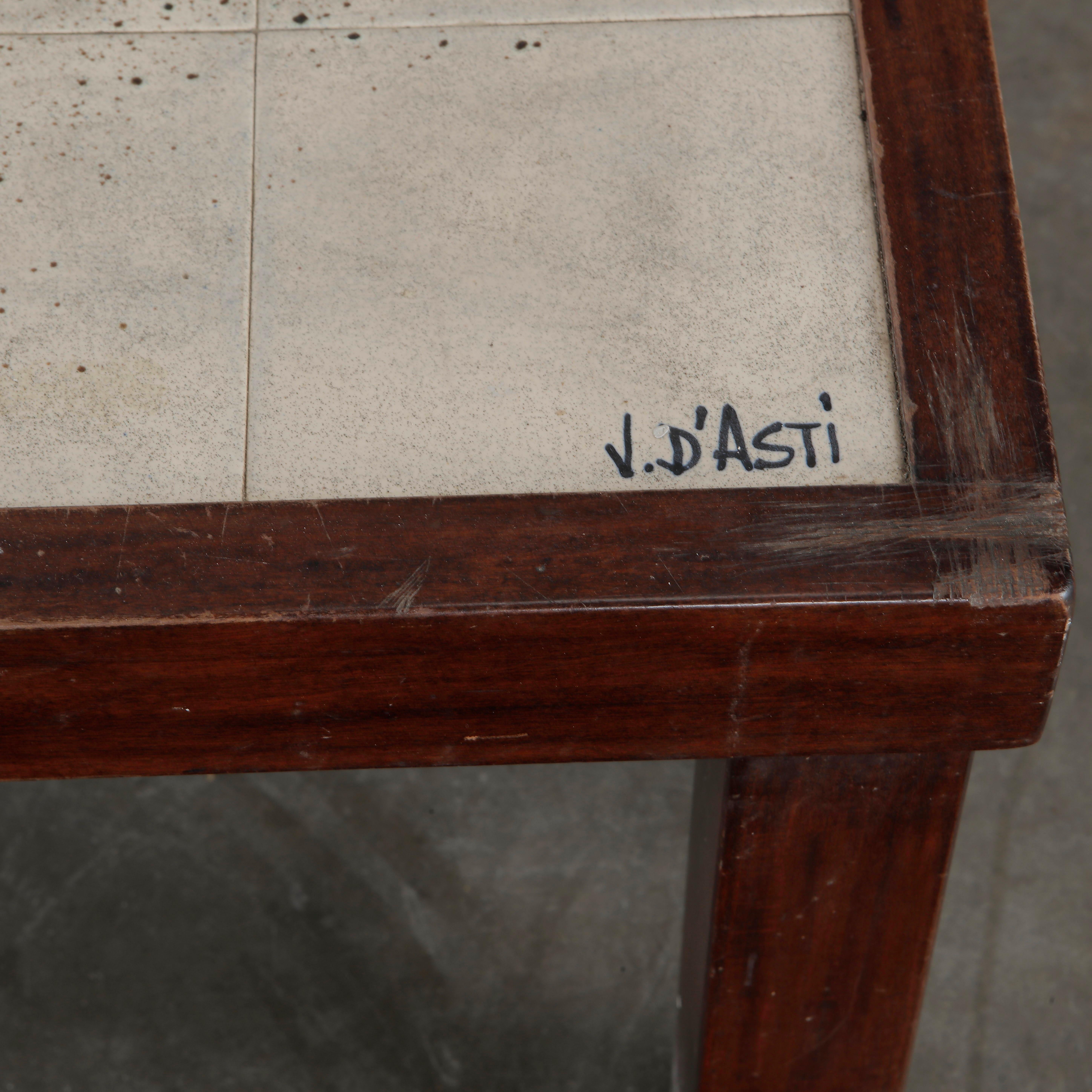 Jean Asti, Mesa de centro de cerámica, Francia, años 60 en Bueno estado para la venta en Gardena, CA