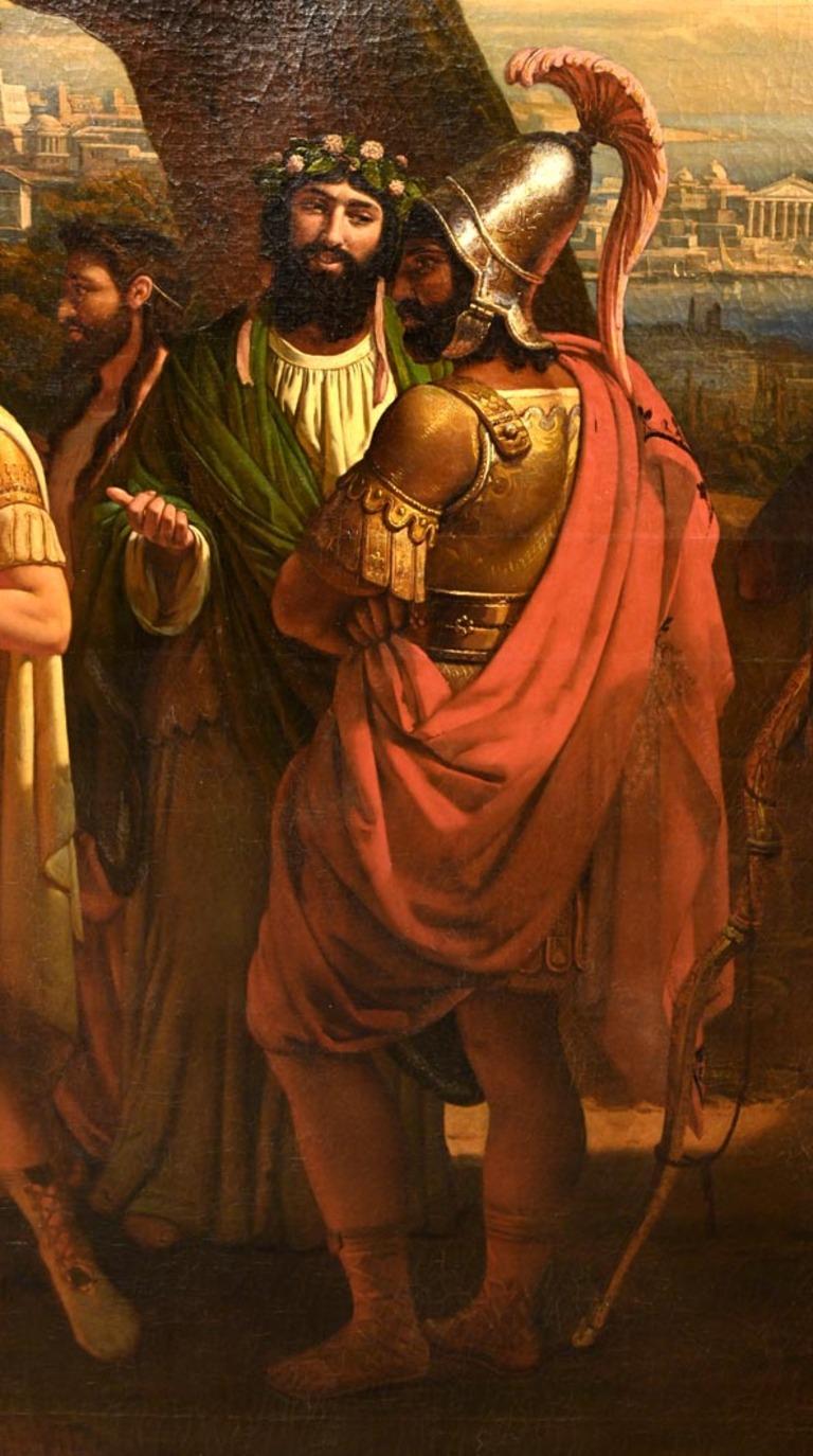 Tela Jean Auguste BARD, Alexander e Diogene, Salone del 1839 in vendita