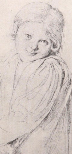 Jean Auguste Dominique Ingres, Child with goat, Faces of Children, 1968 (after)