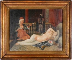 After Jean-Auguste-Dominique Ingres - 20th Century Oil, Odalisque