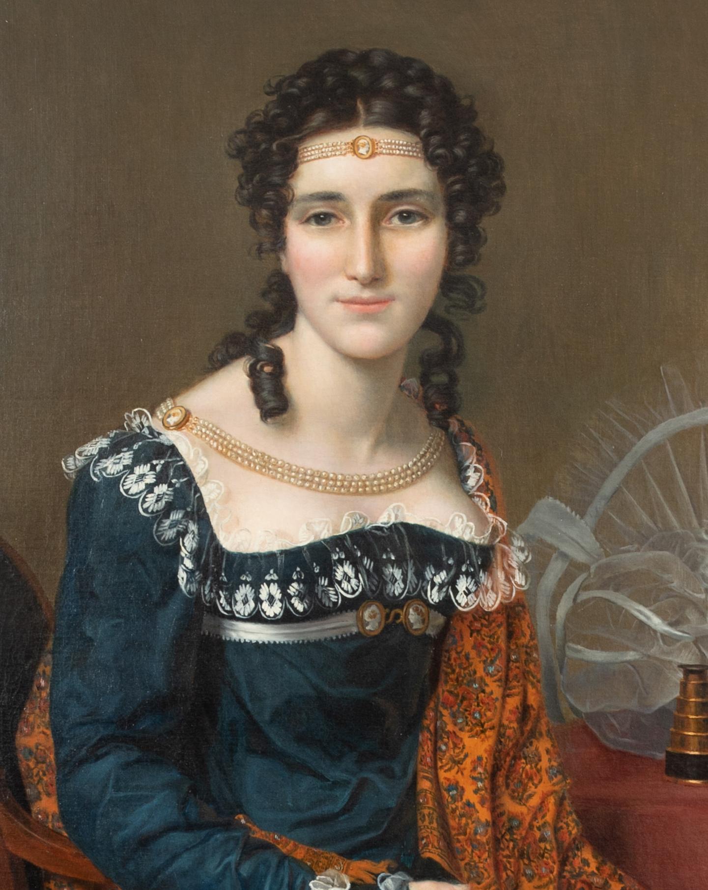 Portrait Of A Lady, believed to be Madame Juliette Recamier (1777-1849),  1