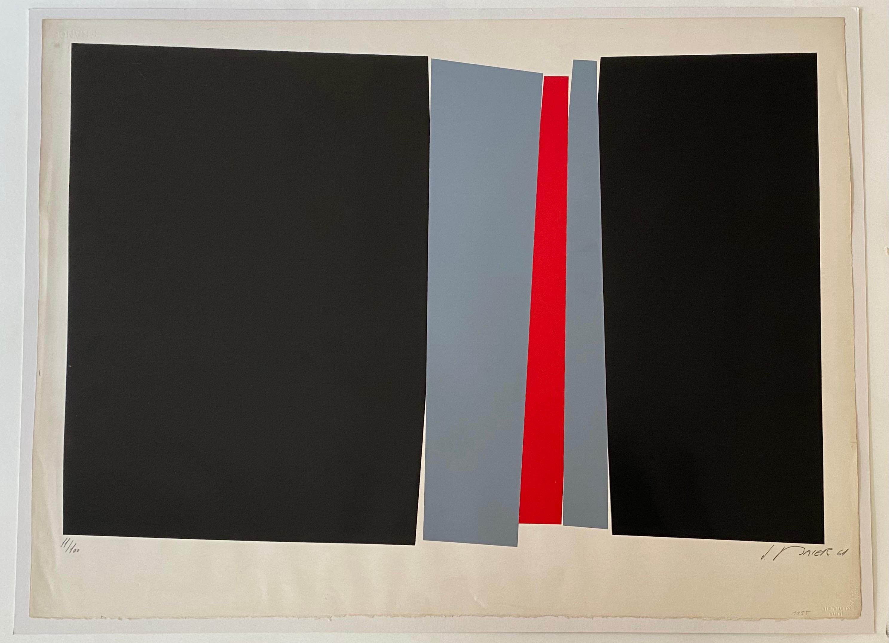 Serigraphie - Print by Jean Baier
