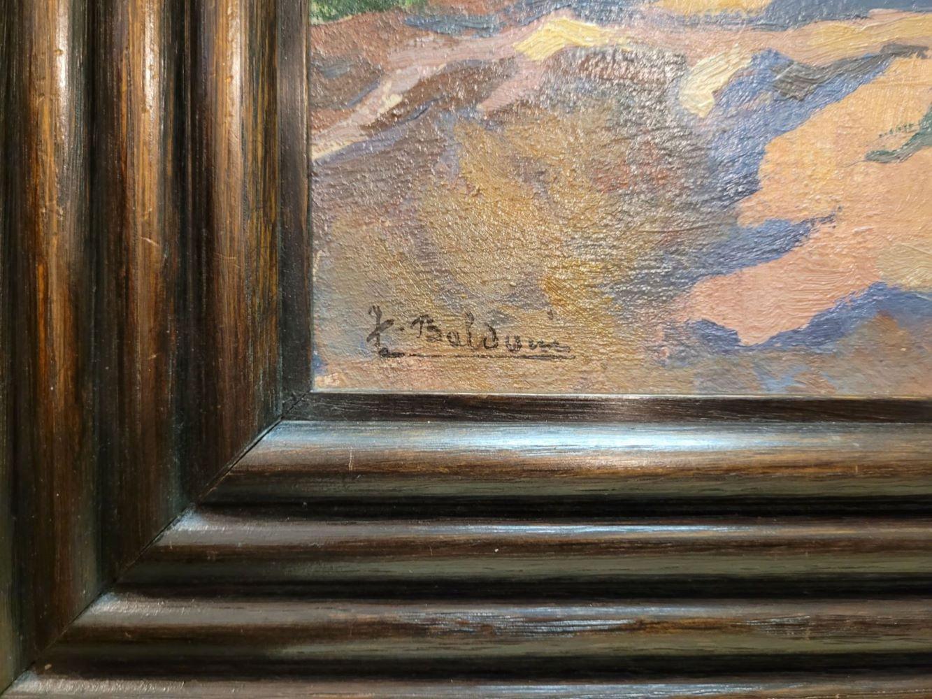 Cadre Art Déco
Dimensions avec cadre 50x62.5 cm
Provenance : Collection particulière, France

BIOGRAPHIE
Jean Baldoui (Paris 1890- Paris 1955) est un peintre orientaliste français, membre de l'Association des peintres et sculpteurs français du Maroc