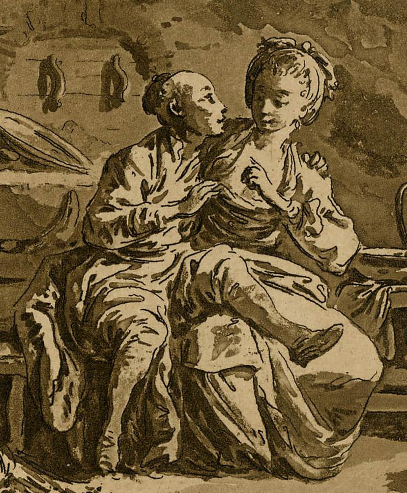 La Lampe Polonoise - Print by Jean Baptist Le Prince