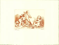 Antique J.B. Huet 'Three Cherubs'