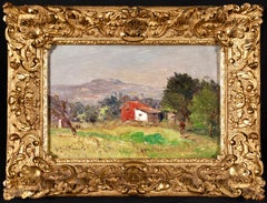 Guibourg pres de Dinan - Impressionist Landscape Oil by Antoine Guillemet