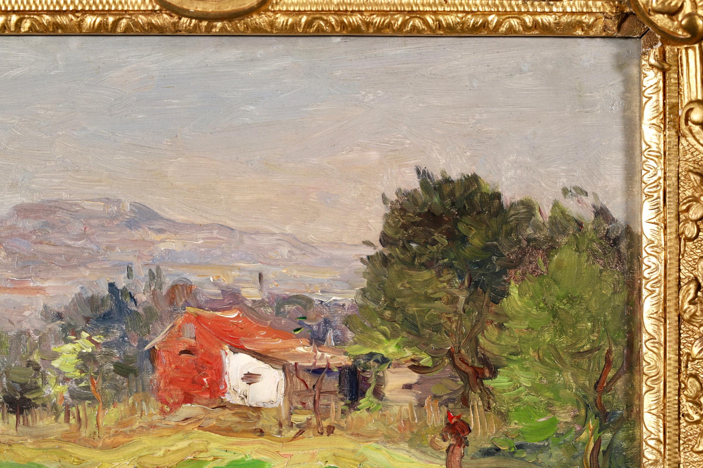 Guibourg pres de Dinan - Impressionist Landscape Oil by Antoine Guillemet 1