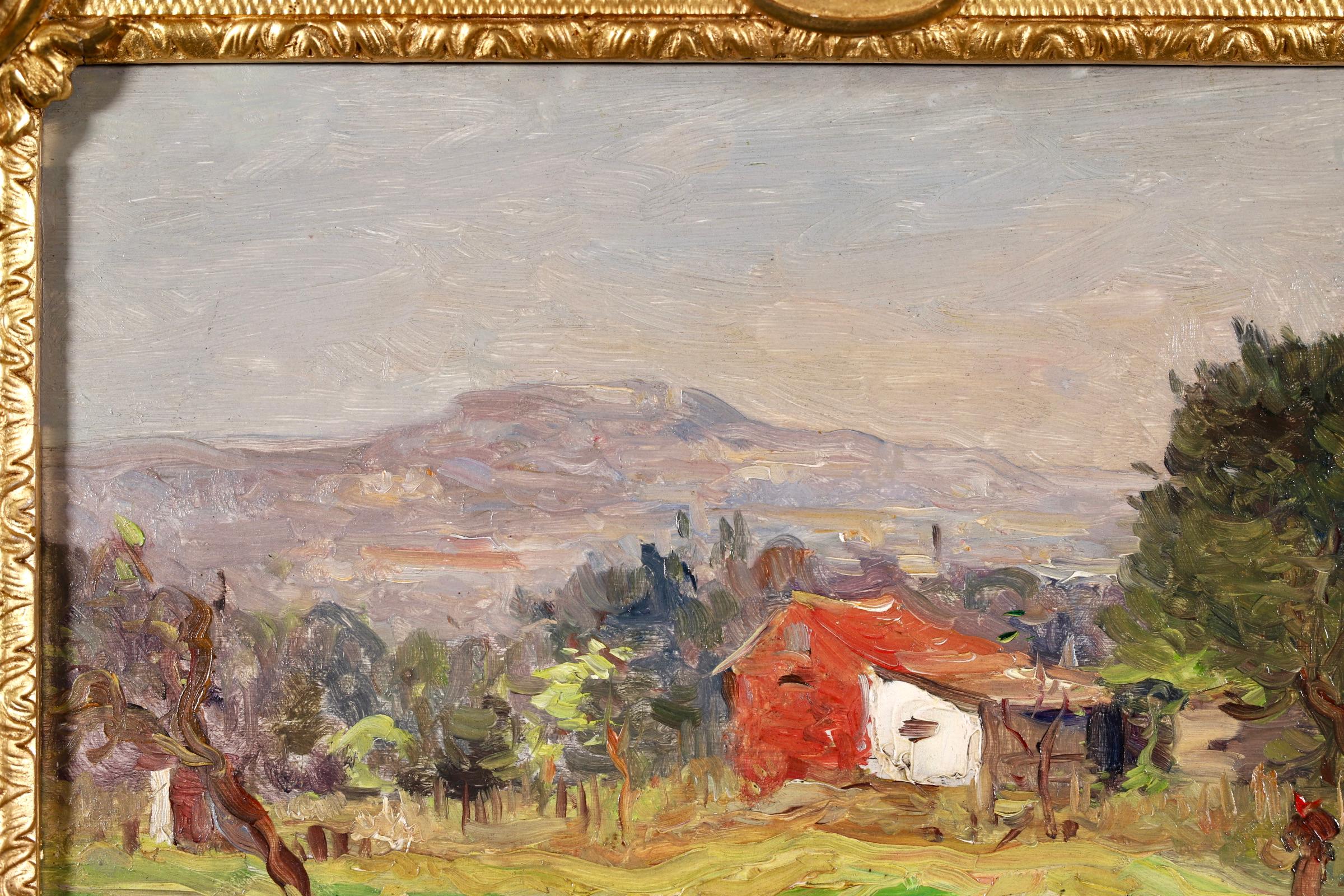 Guibourg pres de Dinan - Impressionist Landscape Oil by Antoine Guillemet 2