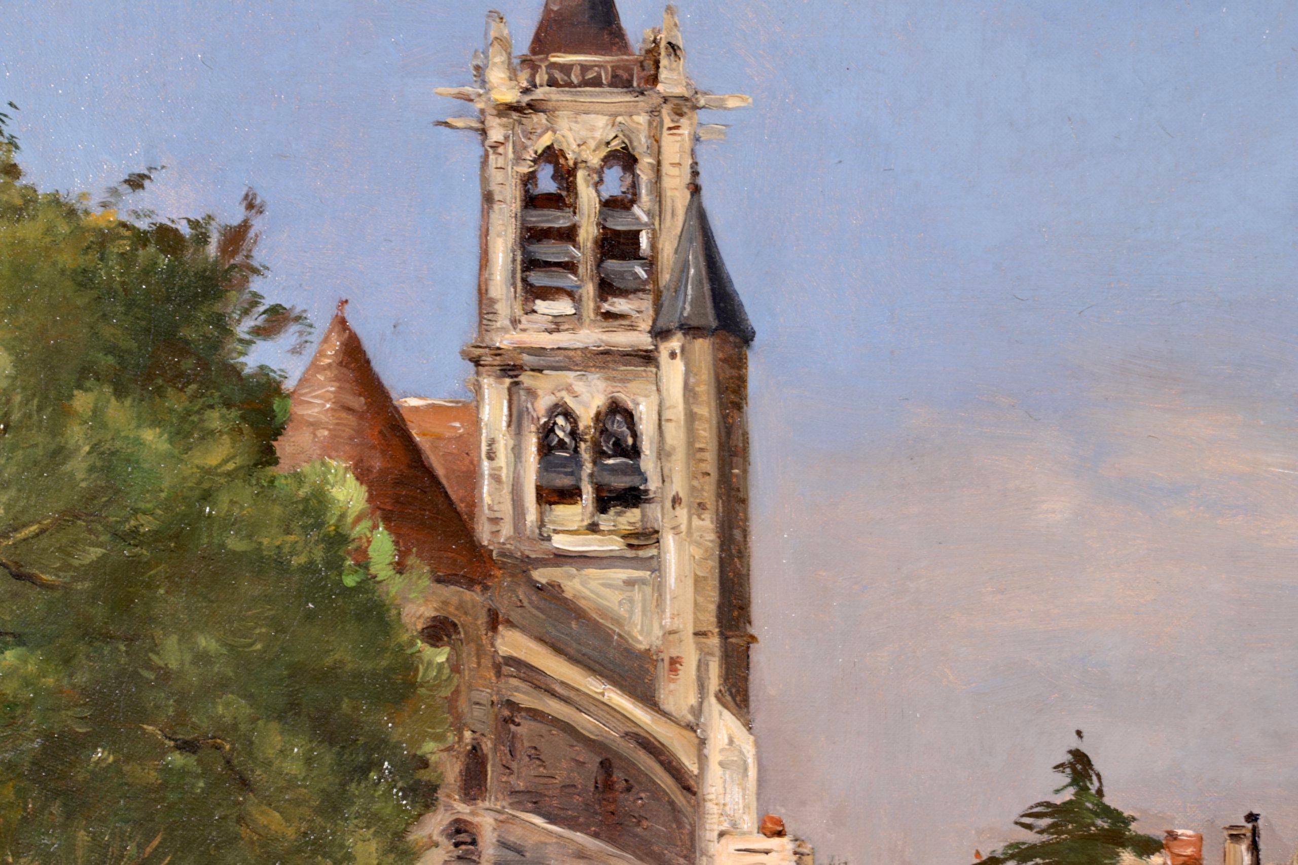 Plust-sur-Loing, peinture à l'huile impressionniste d'Antoine Guillemet en vente 1