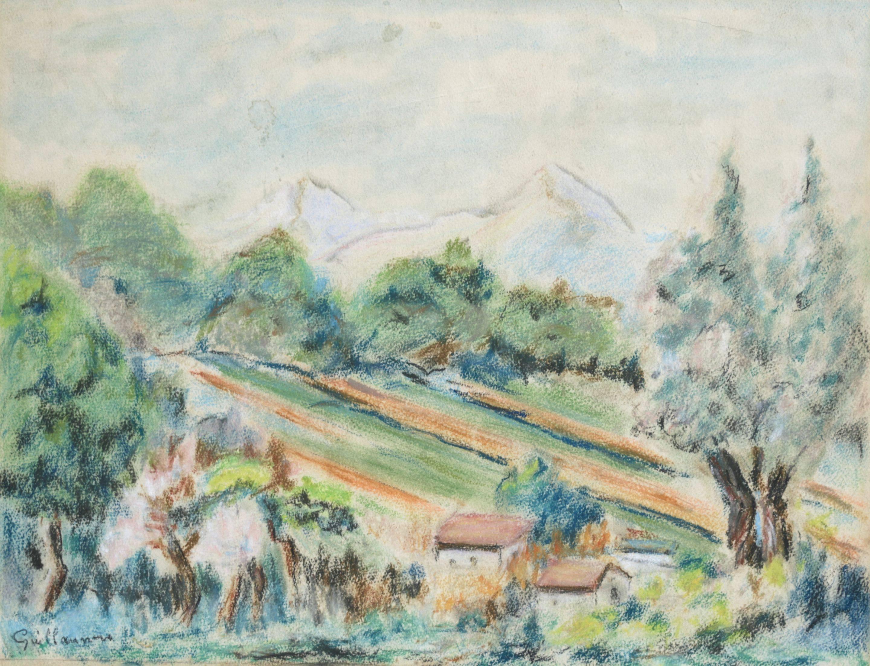Jean Baptiste-Armand Guillaumin Landscape Painting - Le Mas dans la Vallée