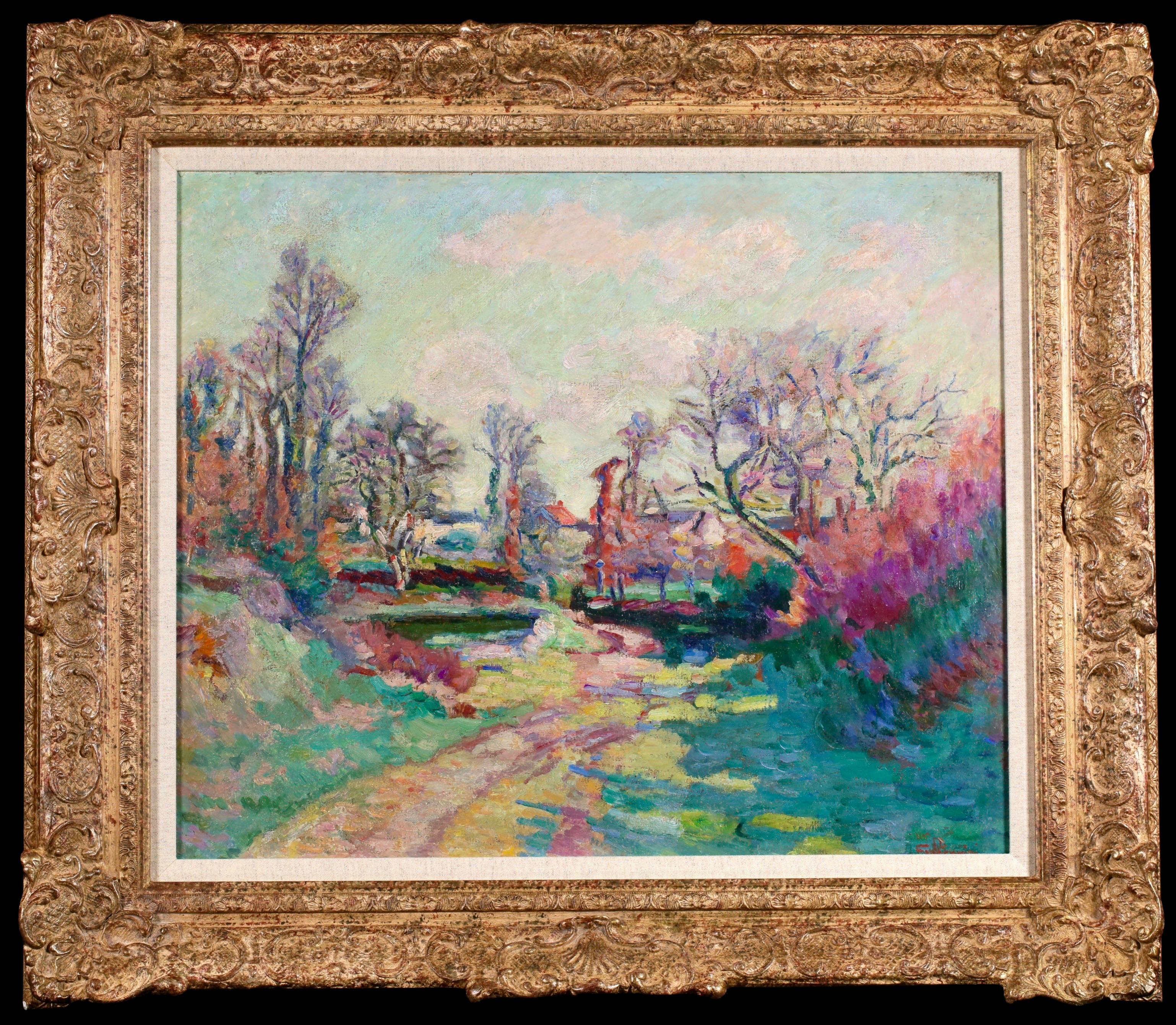 Le Village de Crozant - Paysage Impressionniste à l
huile - Baptiste Armand Guillaumin