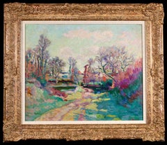 Le Village de Crozant - Impressionist Landscape Oil - Baptiste Armand Guillaumin