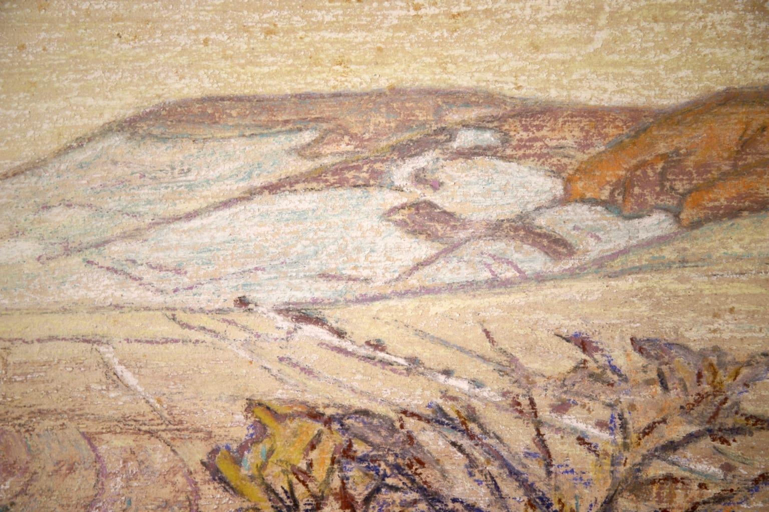 Paysage au Vaudemont - Impressionist Landscape Pastel by Armand Guillaumin 7