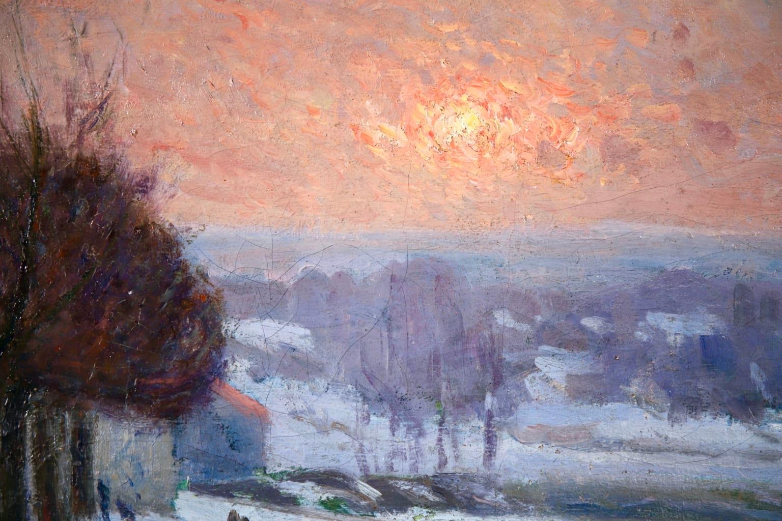Snow on the Seine - Impressionist Winter River Landscape by Armand Guillaumin 3