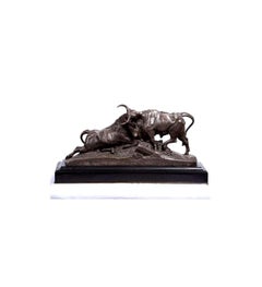 Auguste Clesinger, 1869, +Bronze roman bull fight