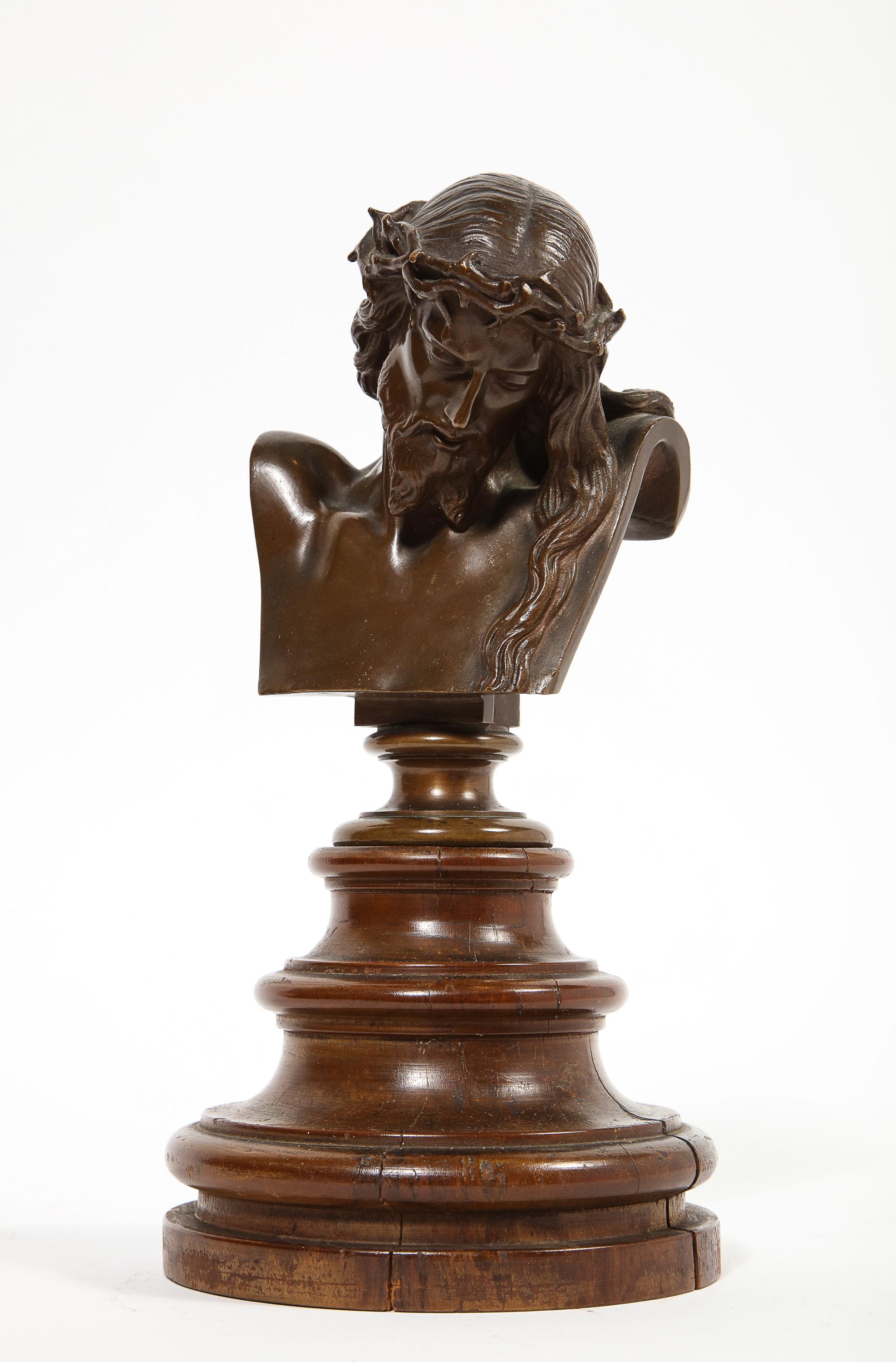 Jean-Baptiste Auguste Clesinger, French Bronze Bust of Jesus Christ, Barbedienne 11