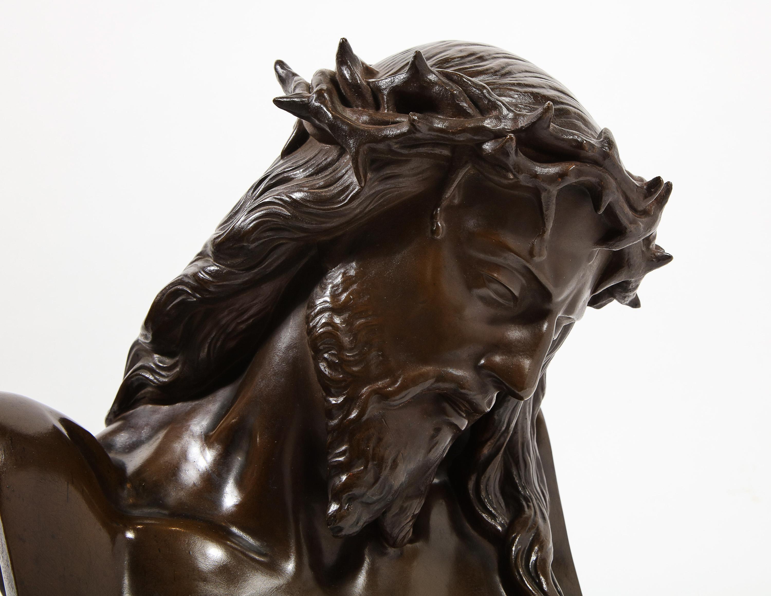Jean-Baptiste Auguste Clesinger, French Bronze Bust of Jesus Christ, Barbedienne 15
