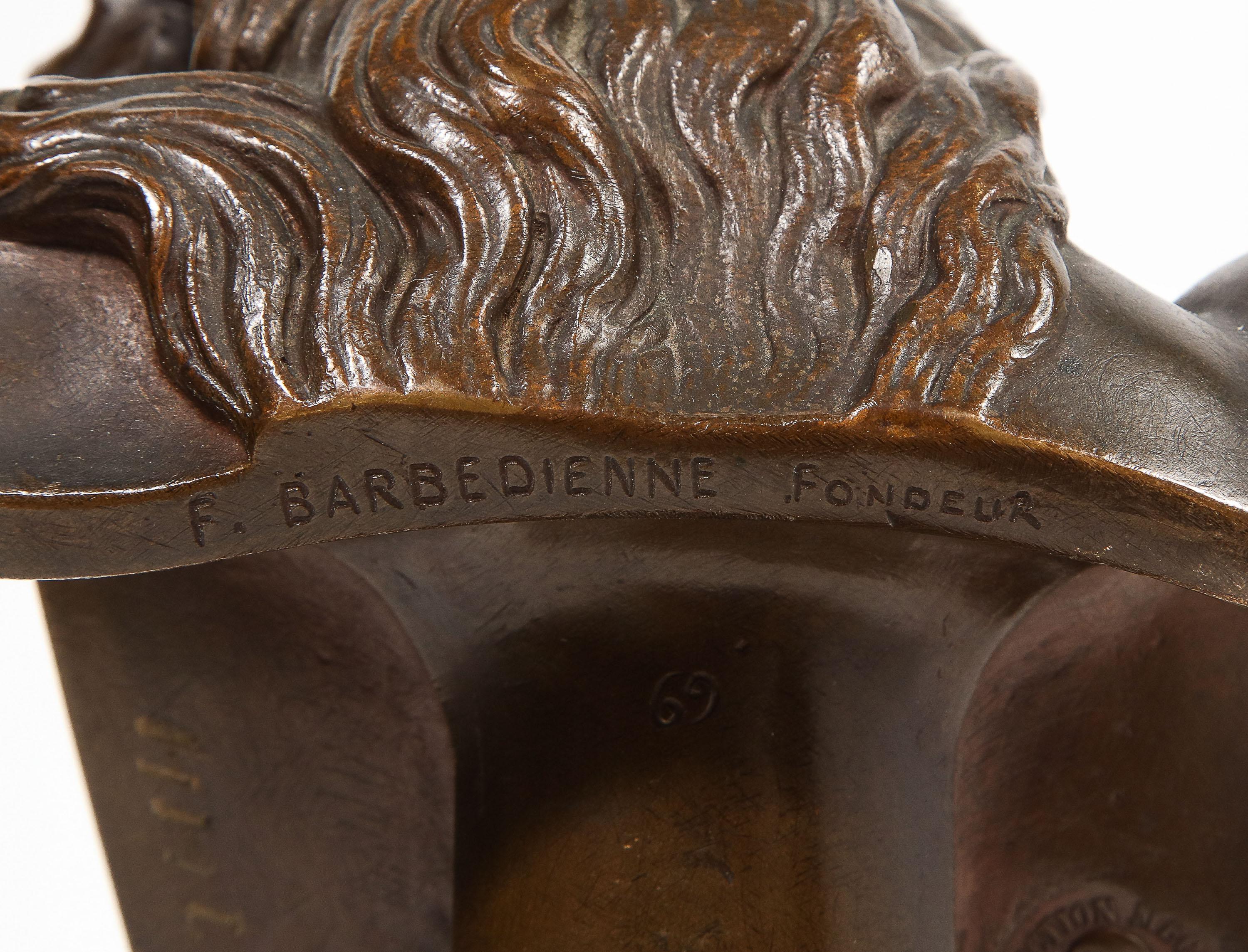 Jean-Baptiste Auguste Clesinger, French Bronze Bust of Jesus Christ, Barbedienne 4