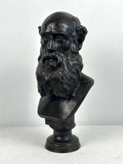 Fundición Barbedienne Retrato de un hombre barbudo