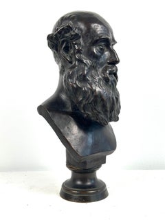 Fundición Barbedienne Retrato de un hombre barbudo