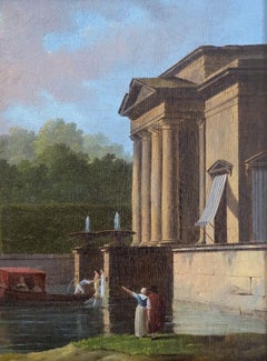 The landing at the palace