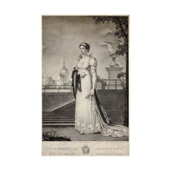 1809 engraving Joséphine de Beauharnais Empress of the French and Queen of Italy