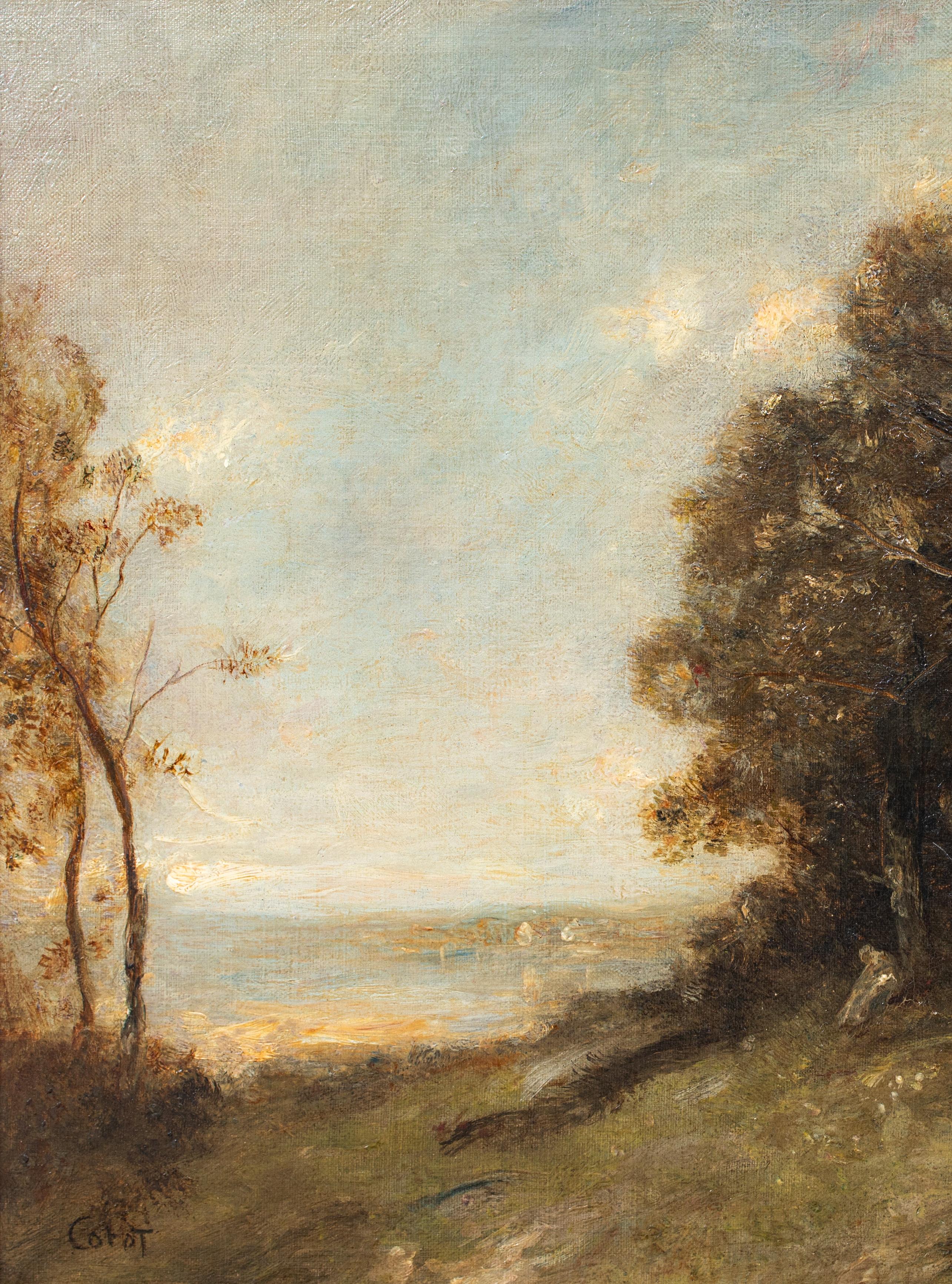 Paesaggio di Barbizon, XIX secolo  JEAN-BAPTISTE-CAMILLE COROT (1796-1875) 4