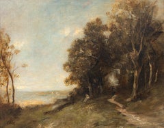 Barbizon landscape, 19th Century  JEAN-BAPTISTE-CAMILLE COROT (1796-1875)  