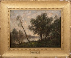 Flusslandschaft von Barbizon, 19. Jahrhundert Jean-Baptiste-Camille Corot (1796-1875)