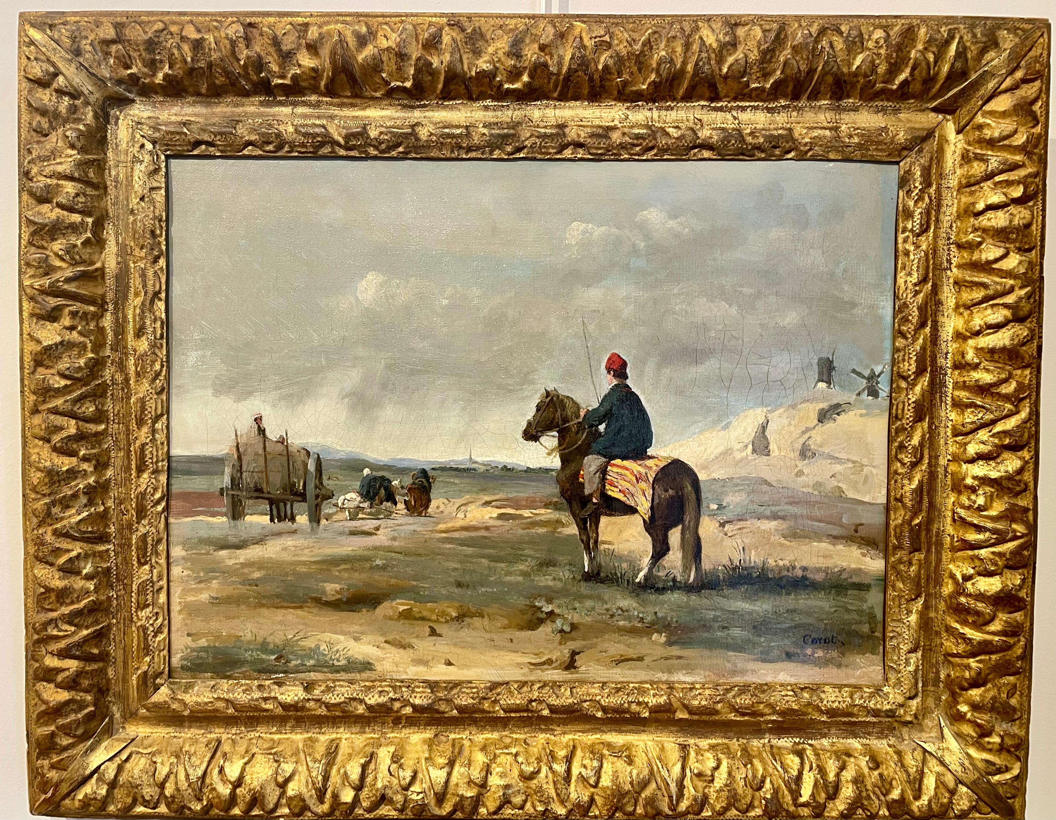 Le Fermier de Pithiviers - Painting by Jean-Baptiste-Camille Corot