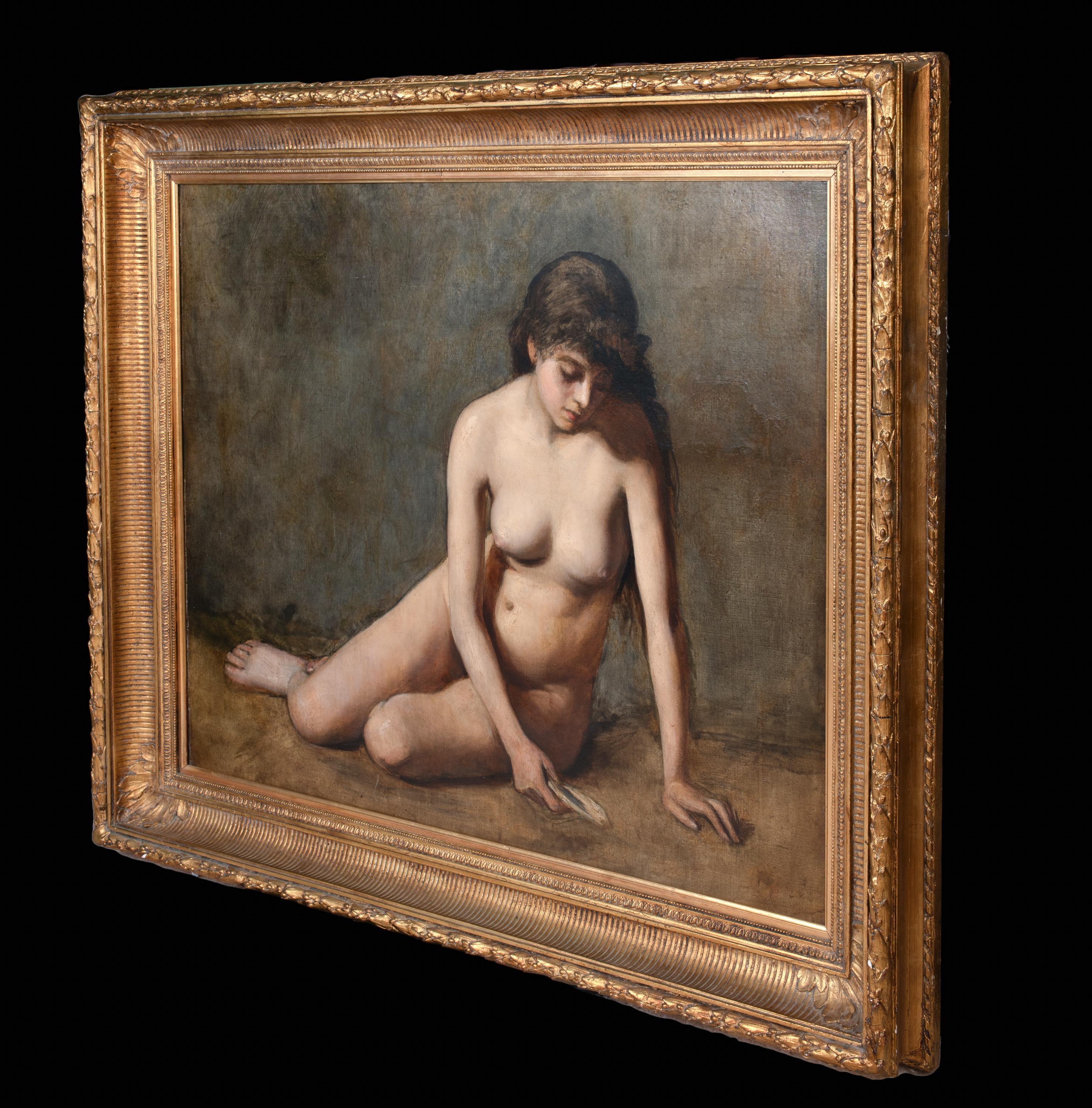 Nude Female Holding a Seashell, 19th Century  For Sale 3