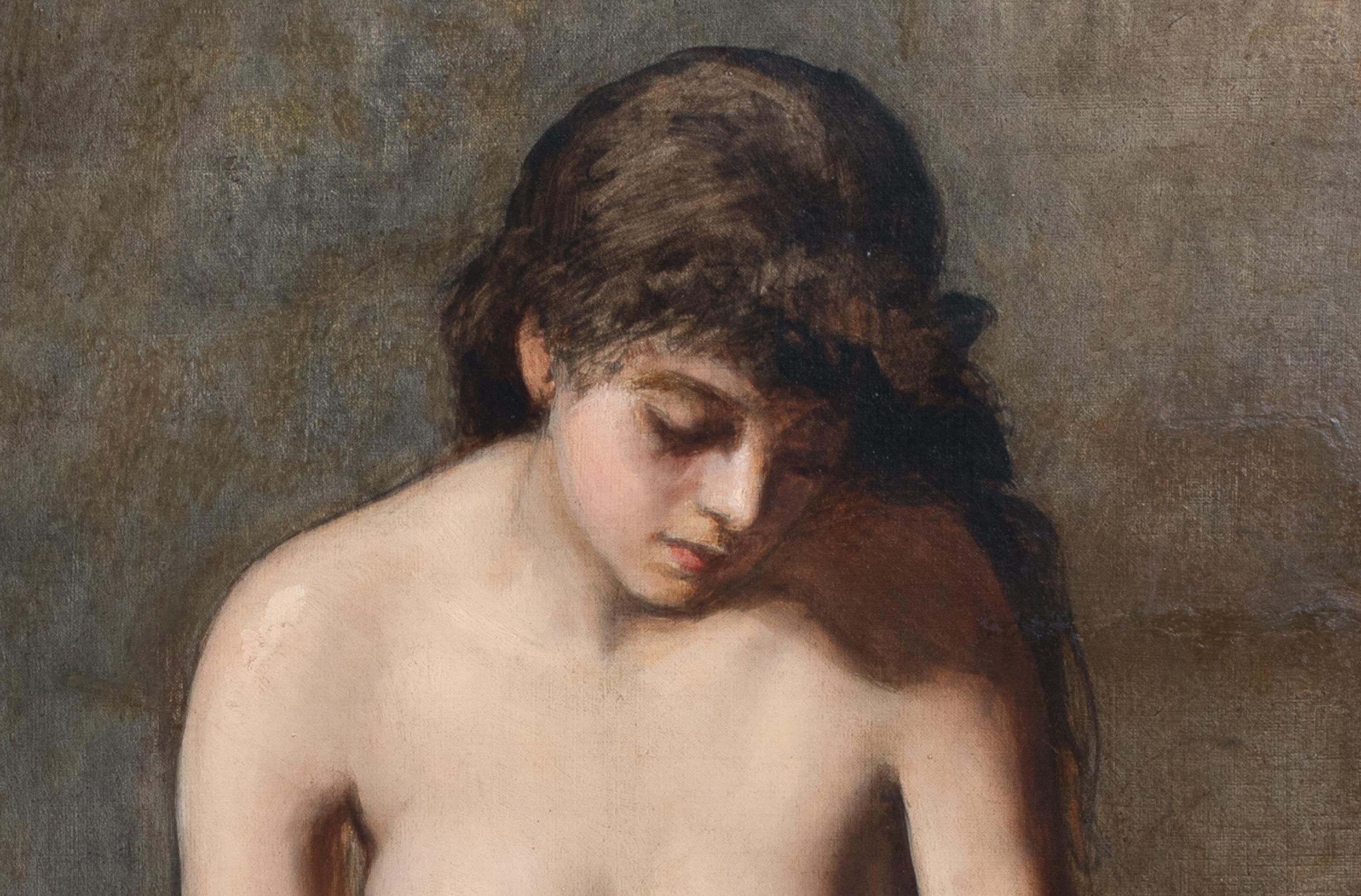 Nude Female Holding a Seashell, 19th Century  For Sale 4