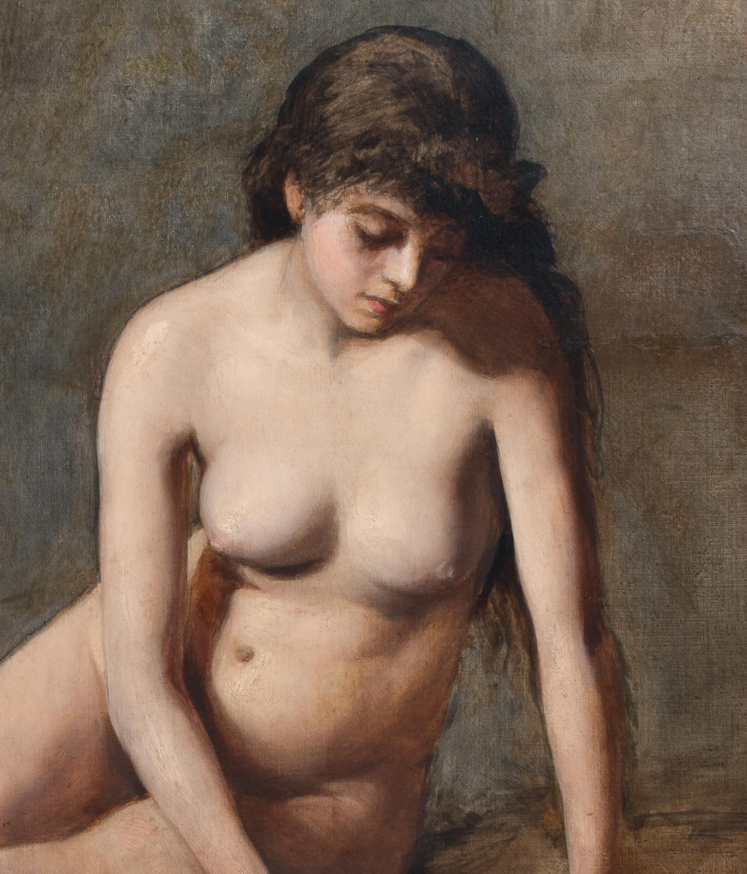 Nude Female Holding a Seashell, 19th Century  For Sale 5