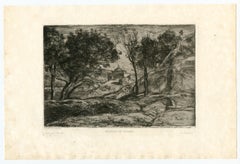 "Souvenir de Toscane" original etching