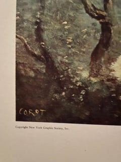 "El lago de Terni"  de Jean Baptiste Camille Corot; litografía