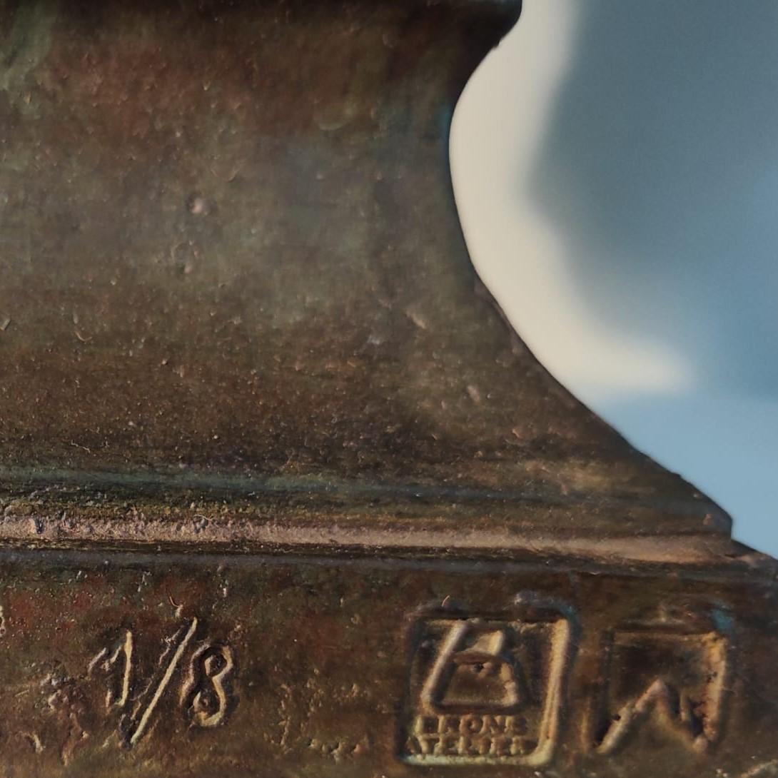 Carpeaux etnic bronze : Le chinois (1868). N1 (scetch) Observatory fountain For Sale 5