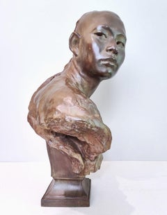 Carpeaux etnic bronze : Le chinois (1868). N1 (scetch) Observatory fountain