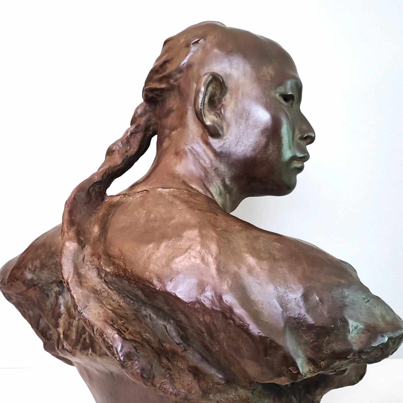 JEAN-BAPTISTE CARPEAUX 1827 - 1875
Le Chinois N°1 (study for Asia) (1868). Model from the observatory fountain. Sketch
Height ca.60 cm

A similar copy auctioned on June 22, 2023, at Bonhams (Alain Delon: 60 Years of Passion) with an estimate of
