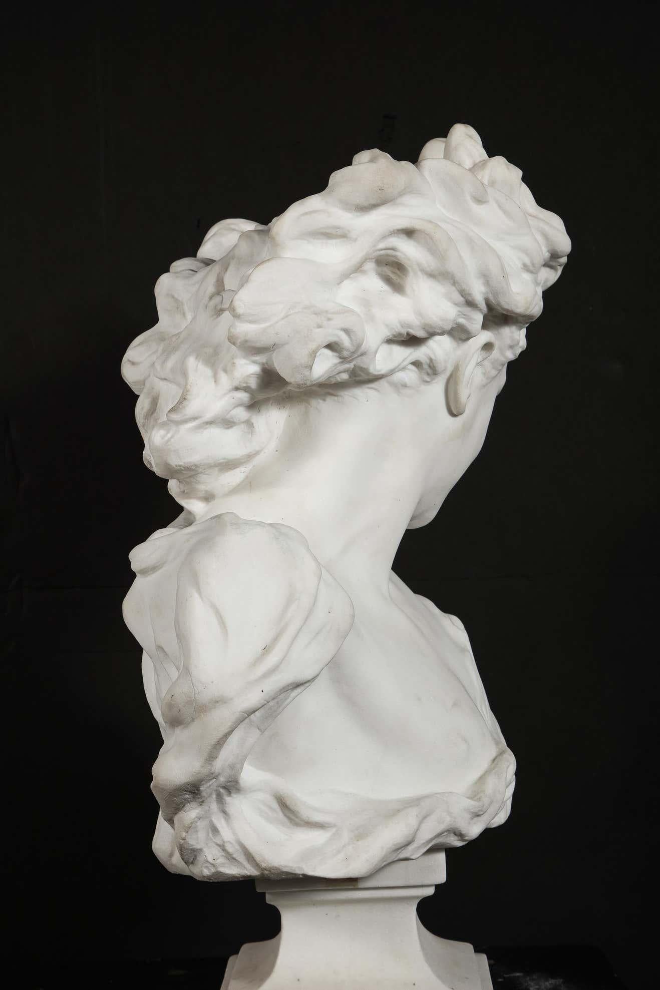 Jean-Baptiste Carpeaux (French, 1827–1875) Marble Bust of 