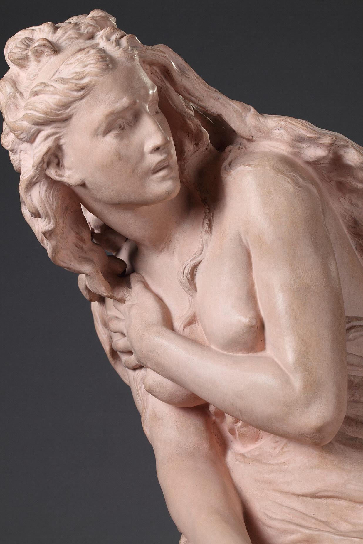 Suzanne Surprise - Sculpture by Jean-Baptiste Carpeaux
