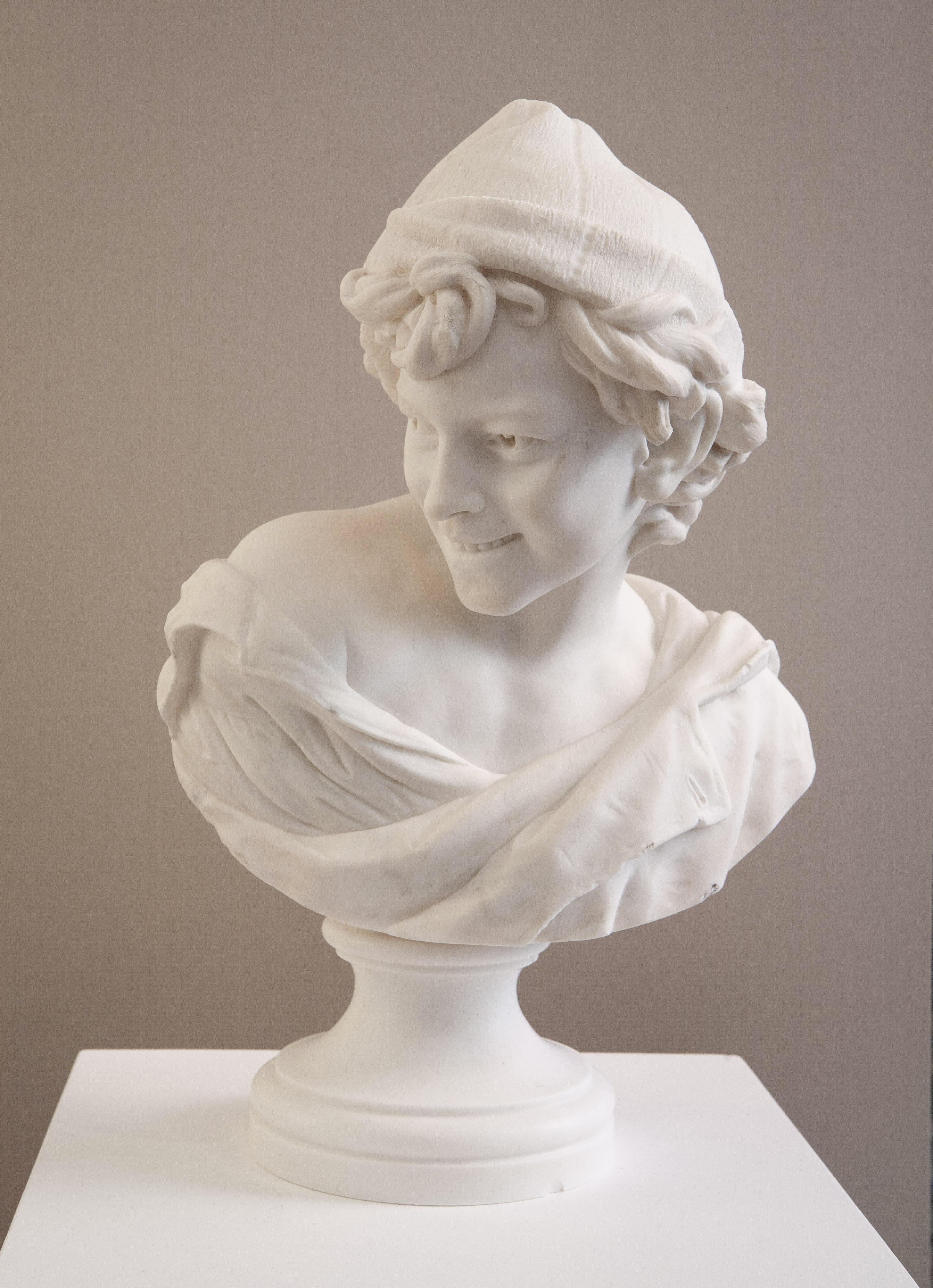 Jean-Baptiste Carpeaux (1827-1875) Figurative Sculpture - Le Rieur napolitain