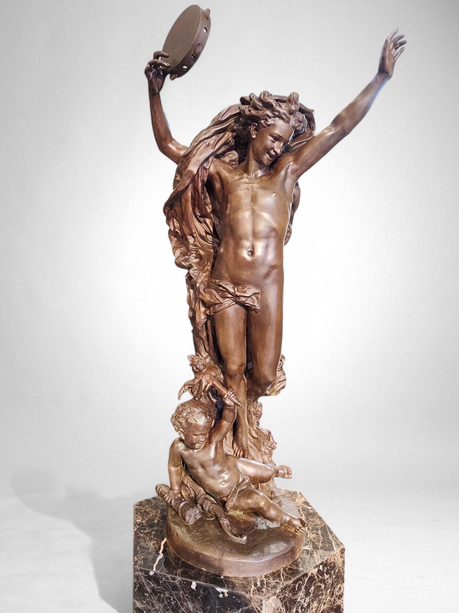 The Spirit of Dance – Monumental Bronze Sculpture by Jean-Baptiste Carpeaux - Gold Nude Sculpture by Jean-Baptiste Carpeaux (1827-1875)