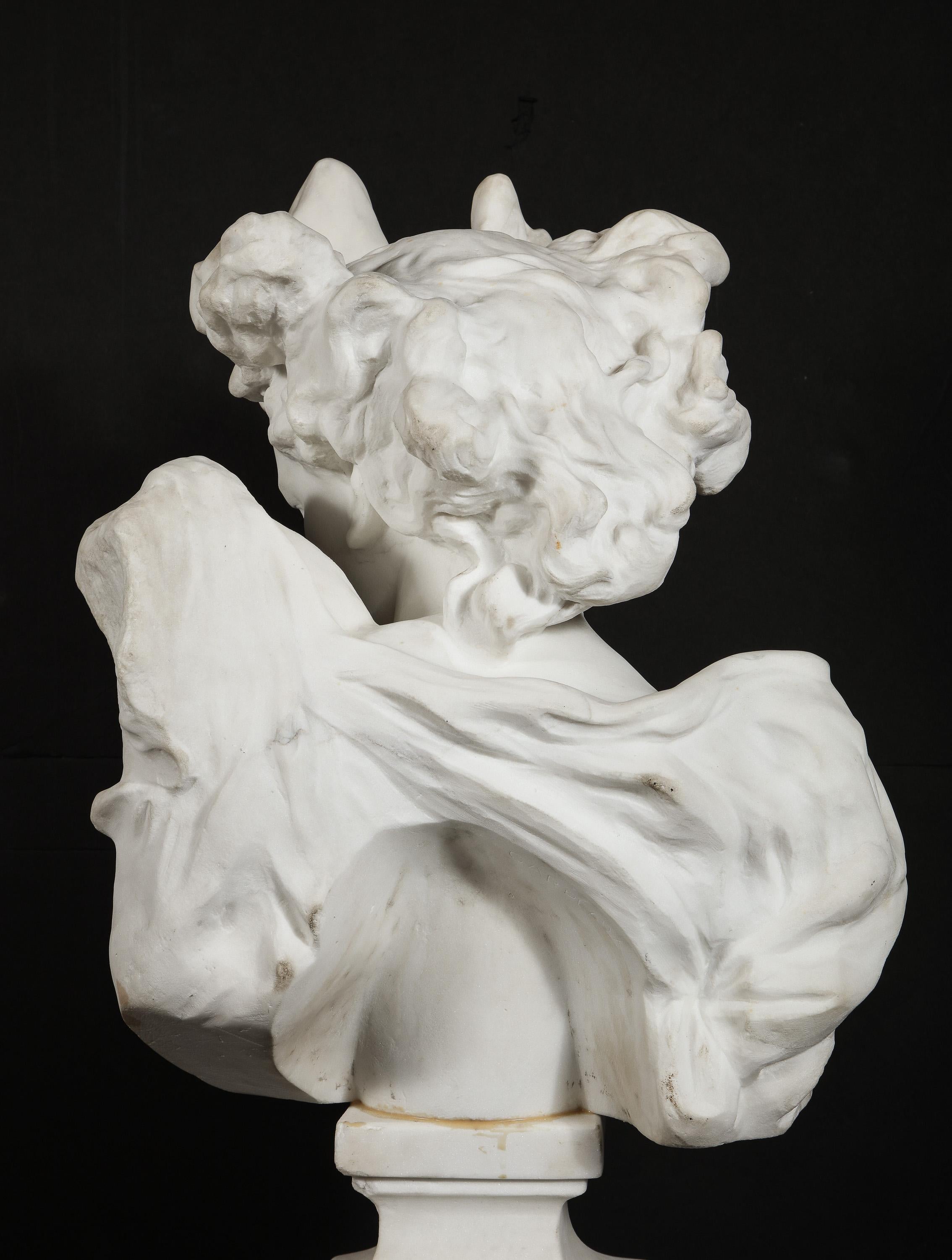 Jean-Baptiste Carpeaux Marble Bust of 