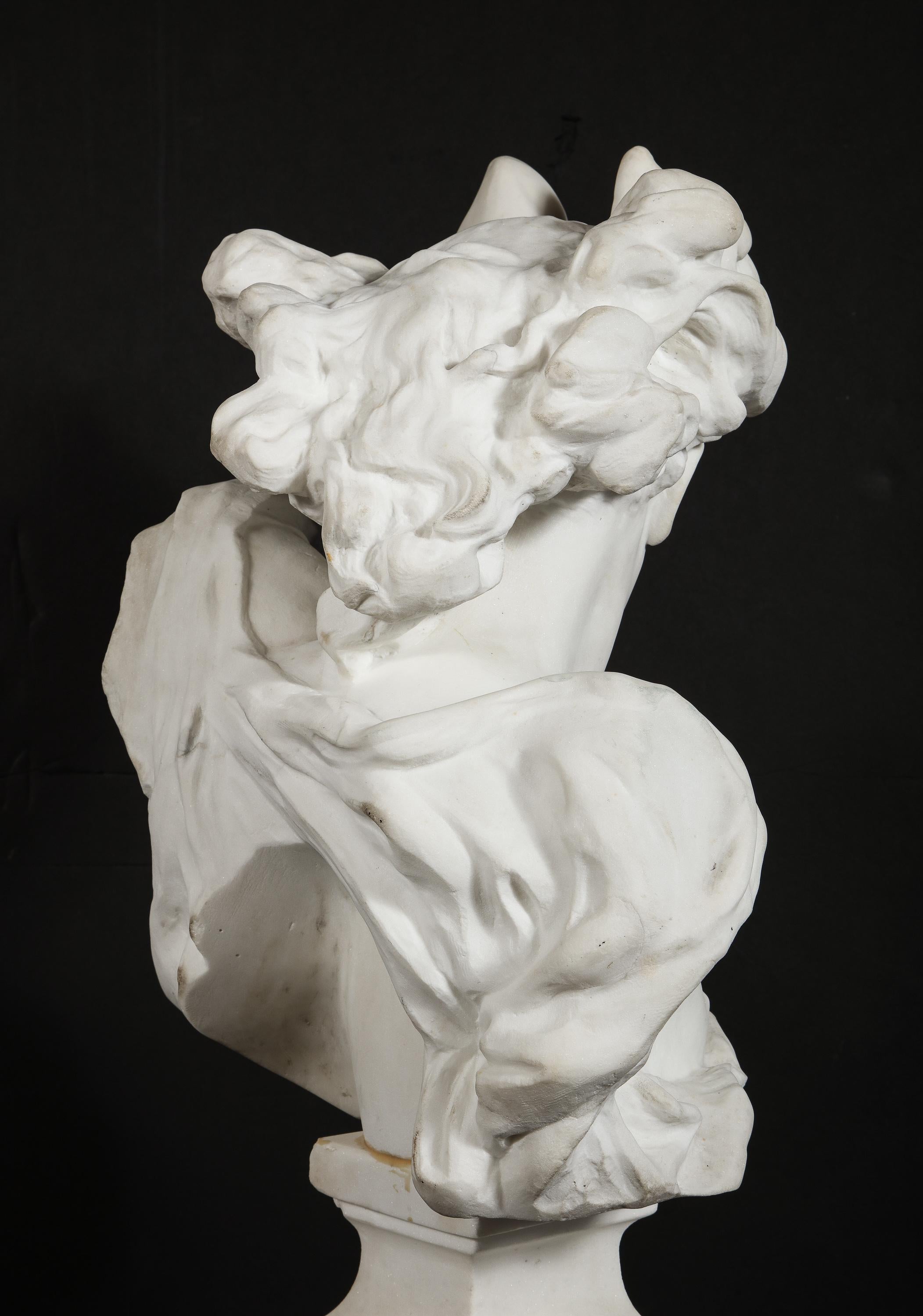 Jean-Baptiste Carpeaux Marble Bust of 