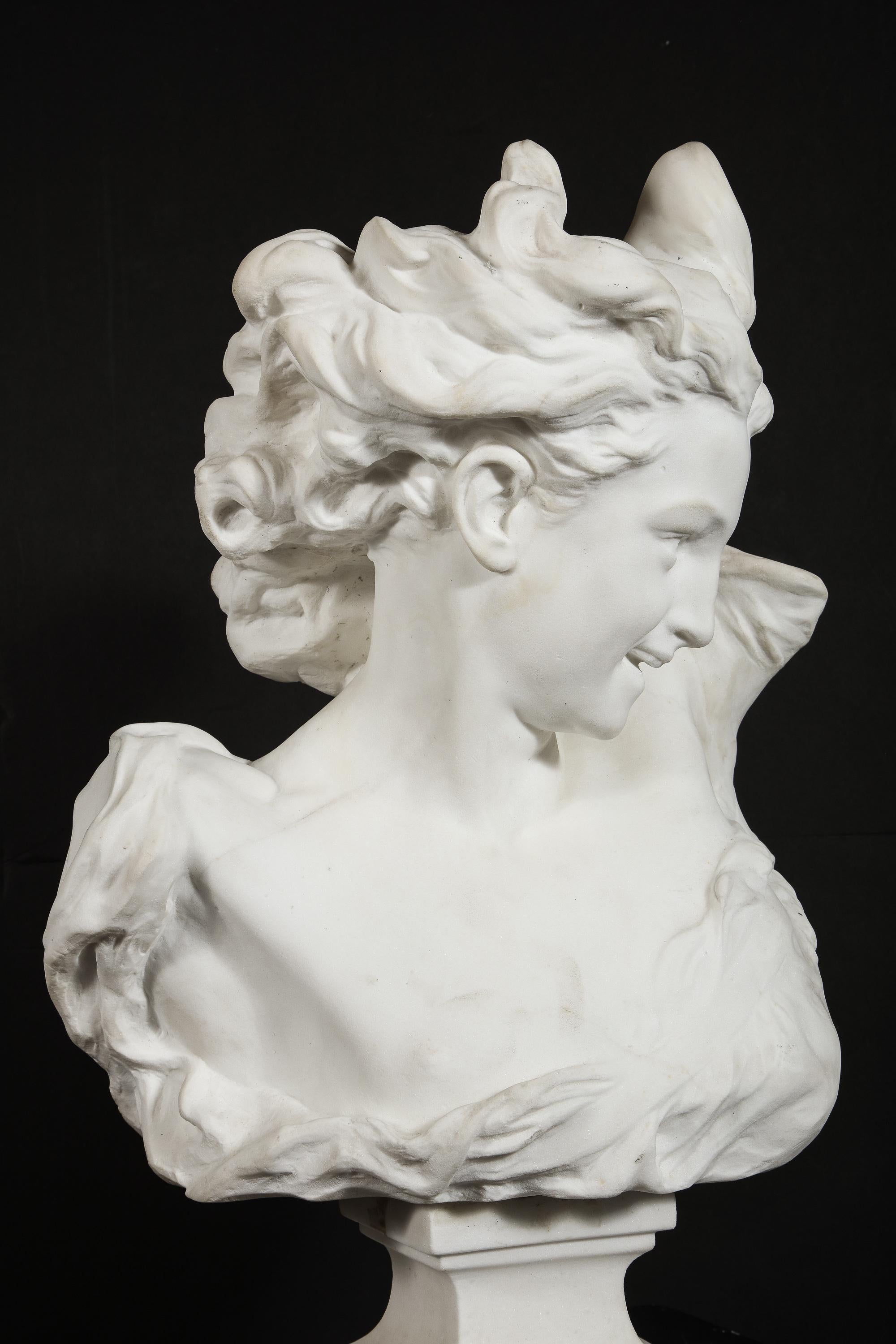 Jean-Baptiste Carpeaux Marble Bust of 