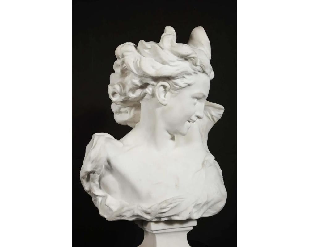 Jean-Baptiste Carpeaux (French, 1827–1875) Marble Bust of 